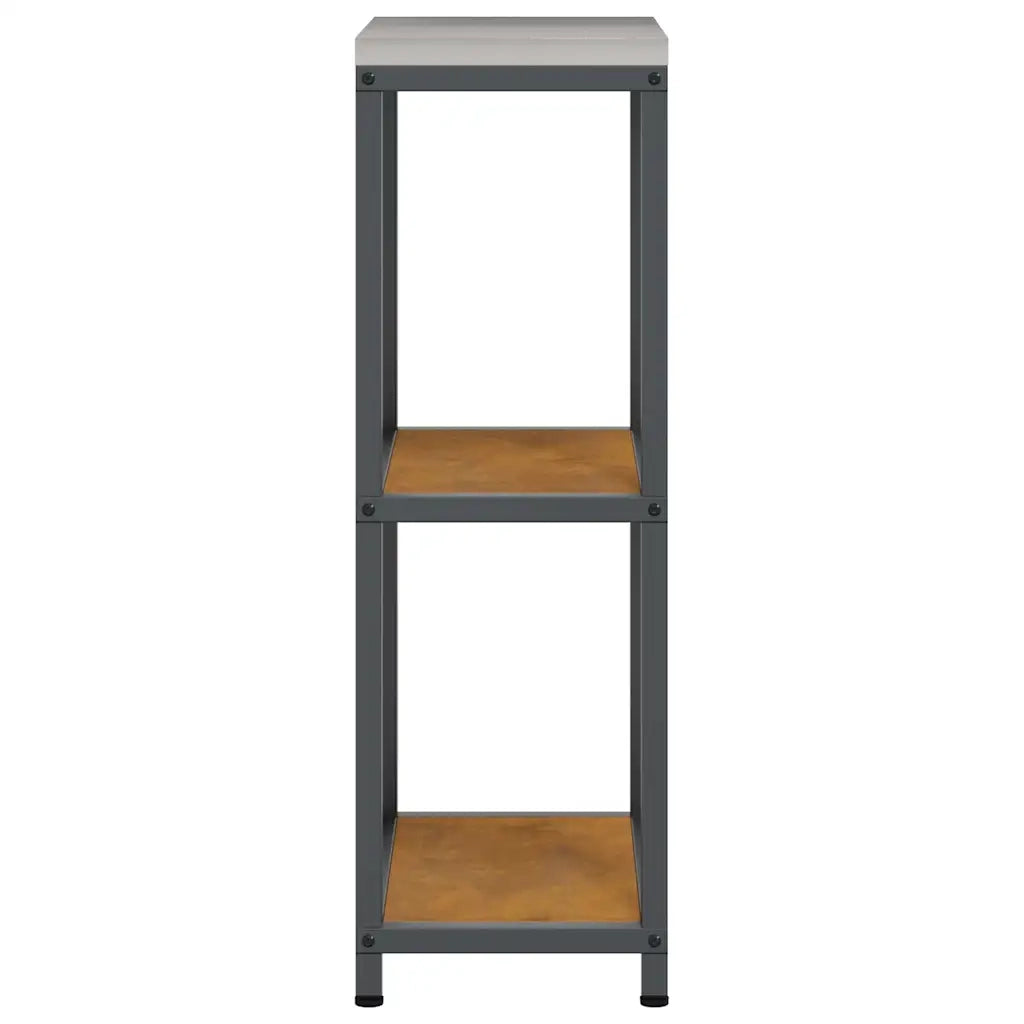vidaXL Mensola per il deposito in cucina con lo scaffale Ruggine