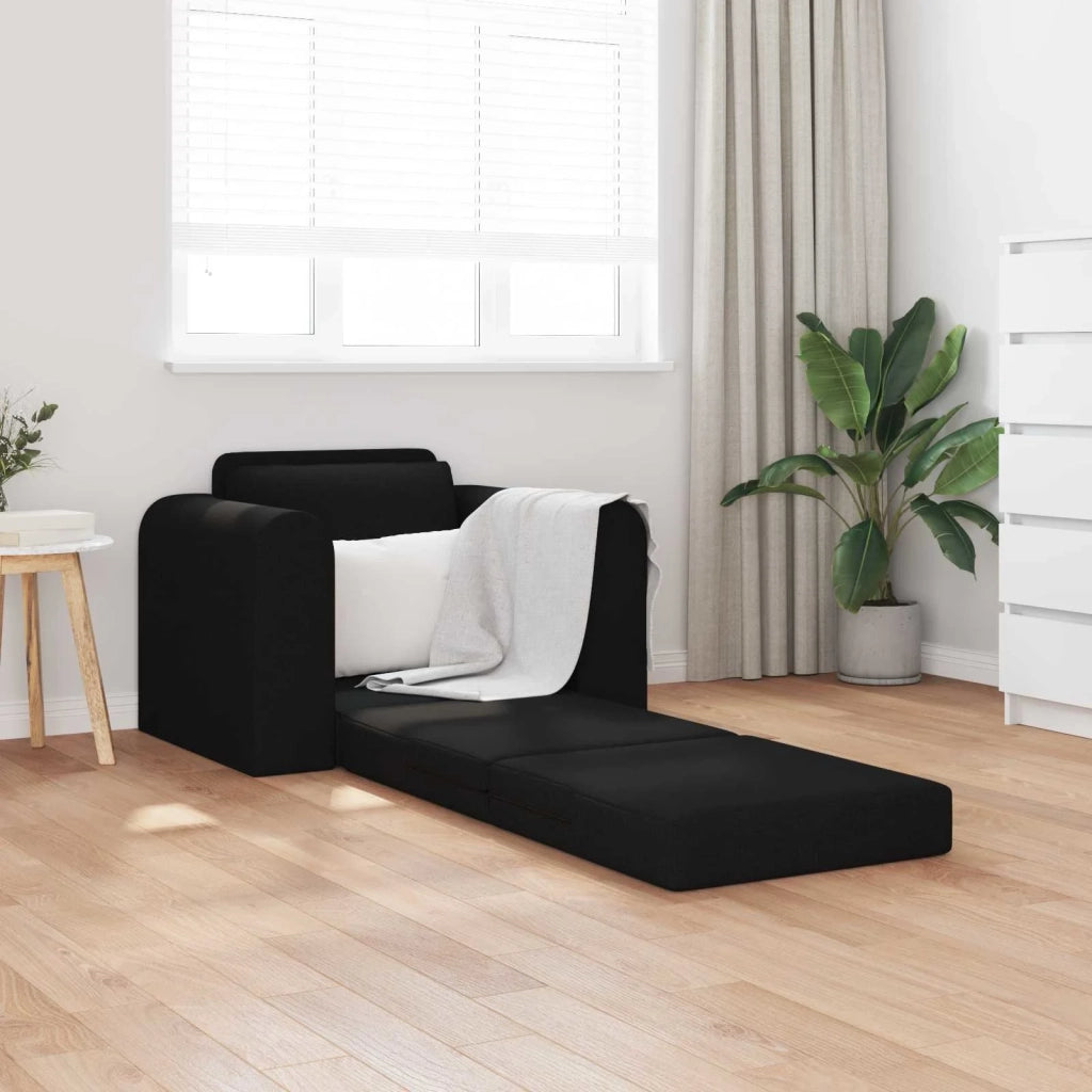 Divano letto Nero 98 x 71 x 83 cm Tessuto 4106657