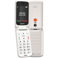 Gigaset gl595 (bianco) - telefono cellulare senior clamshell - SIEGL595W