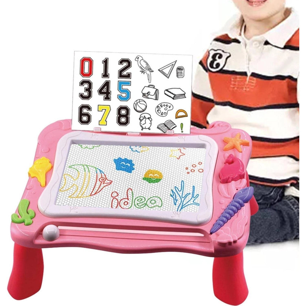 Trade Shop - Tavolo Da Disegno Magnetico Per Bambine Lavagnetta Cancellabile Gioco Educativo -
