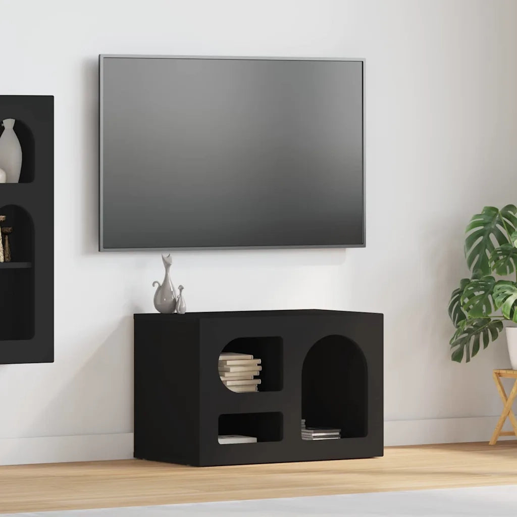 Mobile TV Nero 60 x 35 x 40 cm Legno multistrato 891285