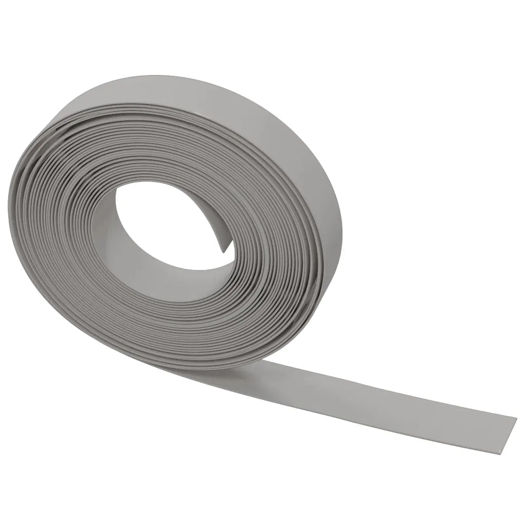 Bordature da Giardino 4 pz Grigie 10 m 10 cm in Polietilene 3155430