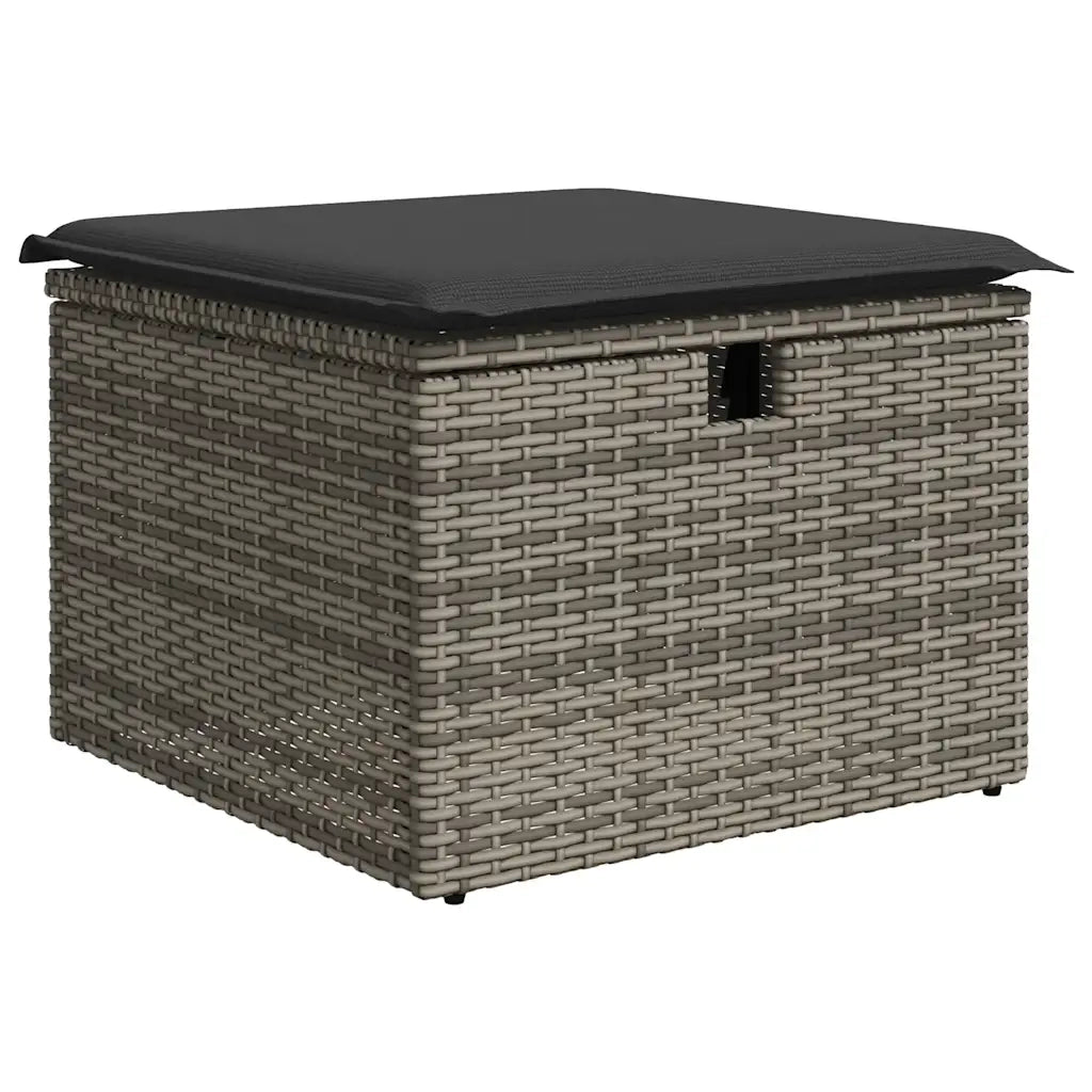 Set Divano da Giardino 8 pz con Cuscini Grigio in Polyrattan 3325416
