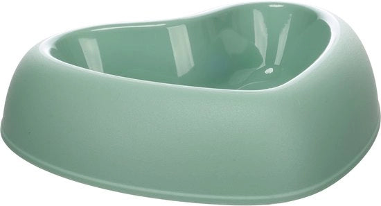 Pandora - Boccale da Cibo e da Bere a Forma di Cuore, Verde | 750 ml | Antiscivolo e Stile per Animali da Compagnia!