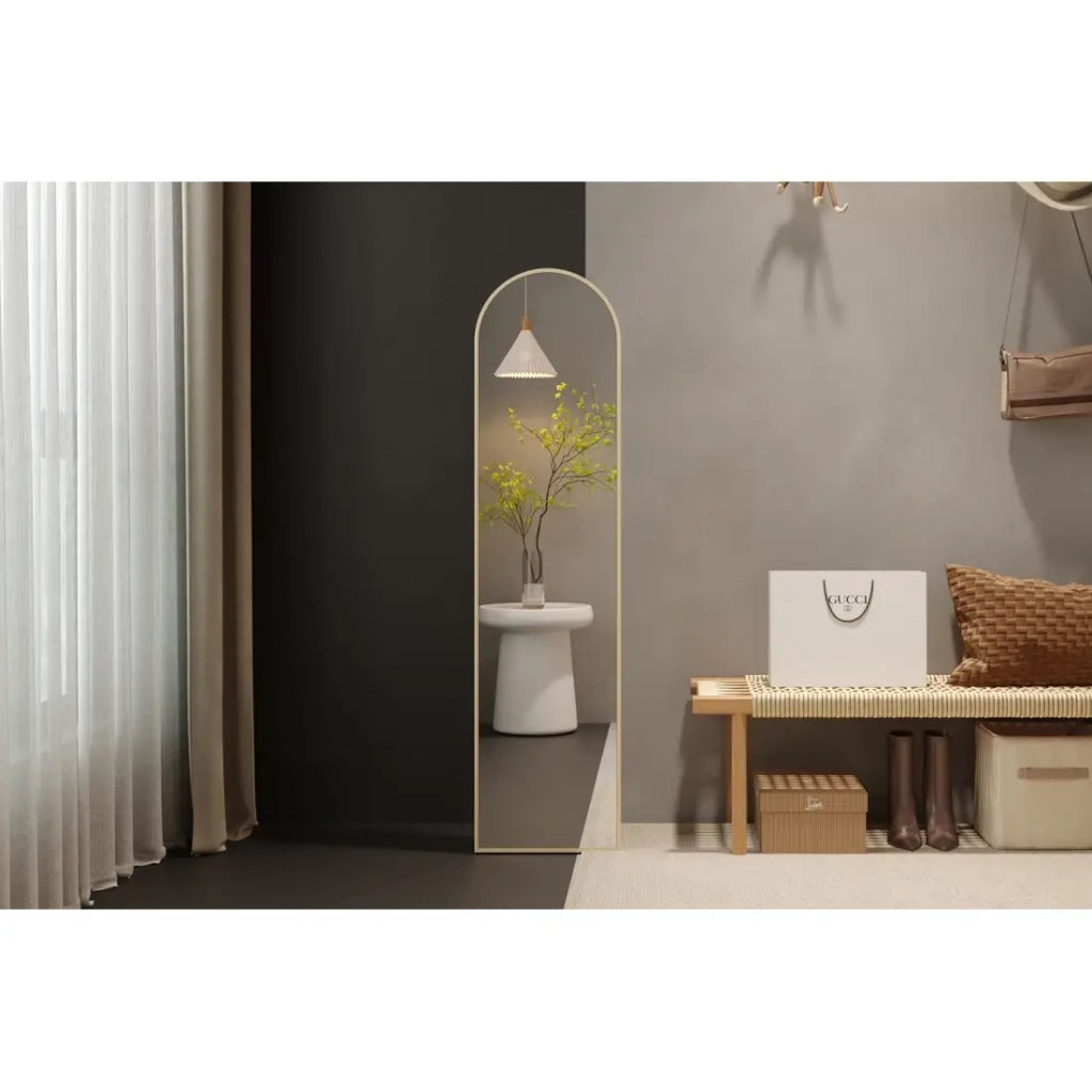 Specchio ROSALIA – 40x160 cm – Rovere invecchiato – Finitura in legno – Design rustico e raffinato