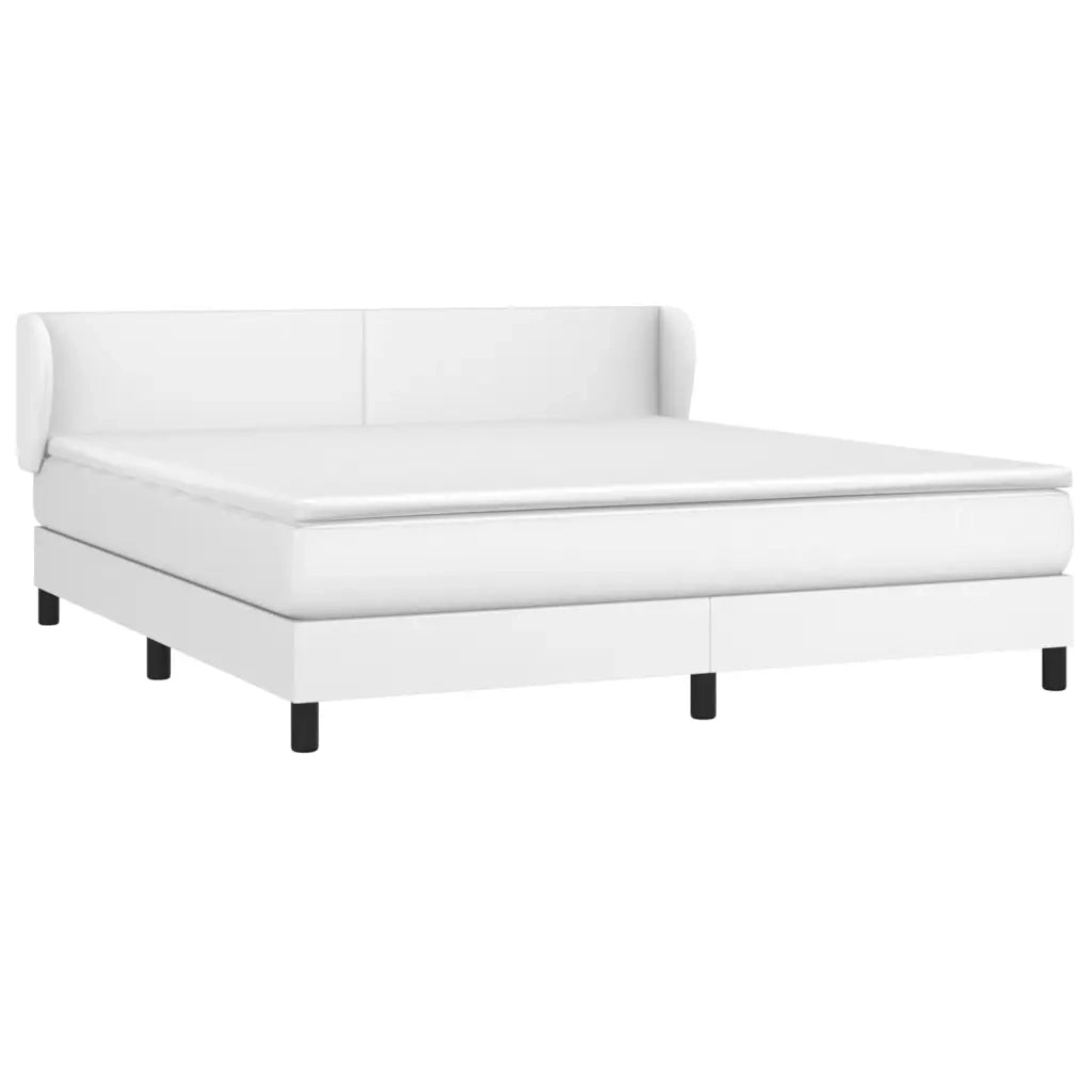Giroletto a Molle con Materasso Bianco 180x200 cm in Similpelle 3127206