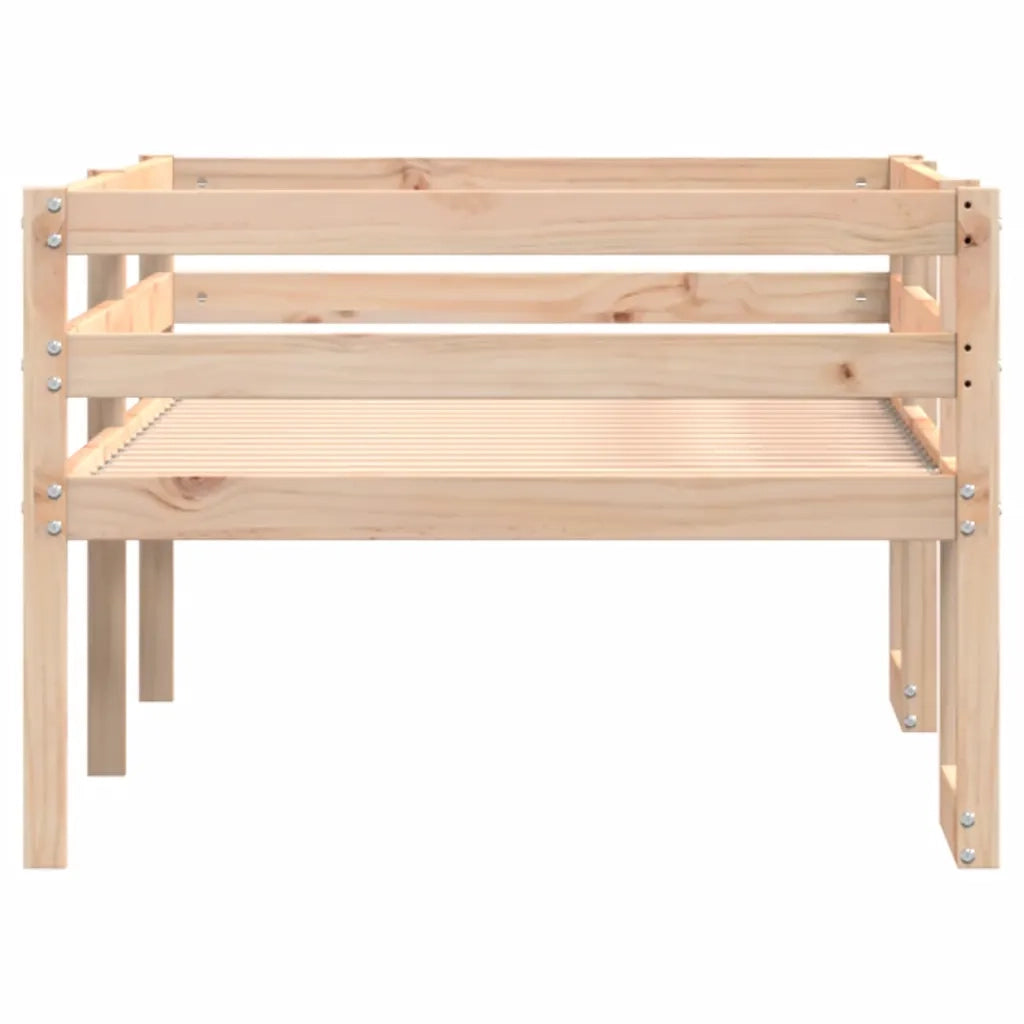 vidaXL Giroletto per Bambini 80x200 cm in Legno Massello di Pino
