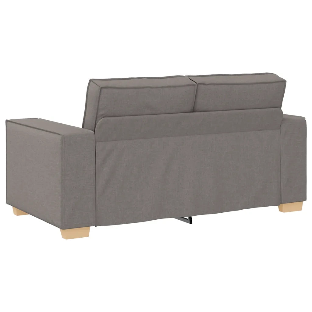 Set di Divani 2 pz con Cuscini Tortora in Tessuto 3324697