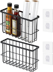 Due scatole di archiviazione per porta cucina - cassetto adesivo per parete - soggiorno/camera da bagno/frigorifero - diverse per installazione