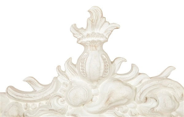 Biscottini FREGIO CESTO FRUTTA IN LEGNO FINITURA BIANCO ANTICATO MADE IN ITALY realizzato