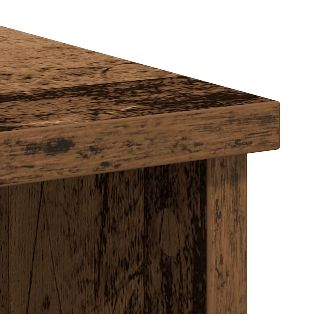 Credenza con Cassetto Legno Antico 101x35x76 cm in Truciolato 861569