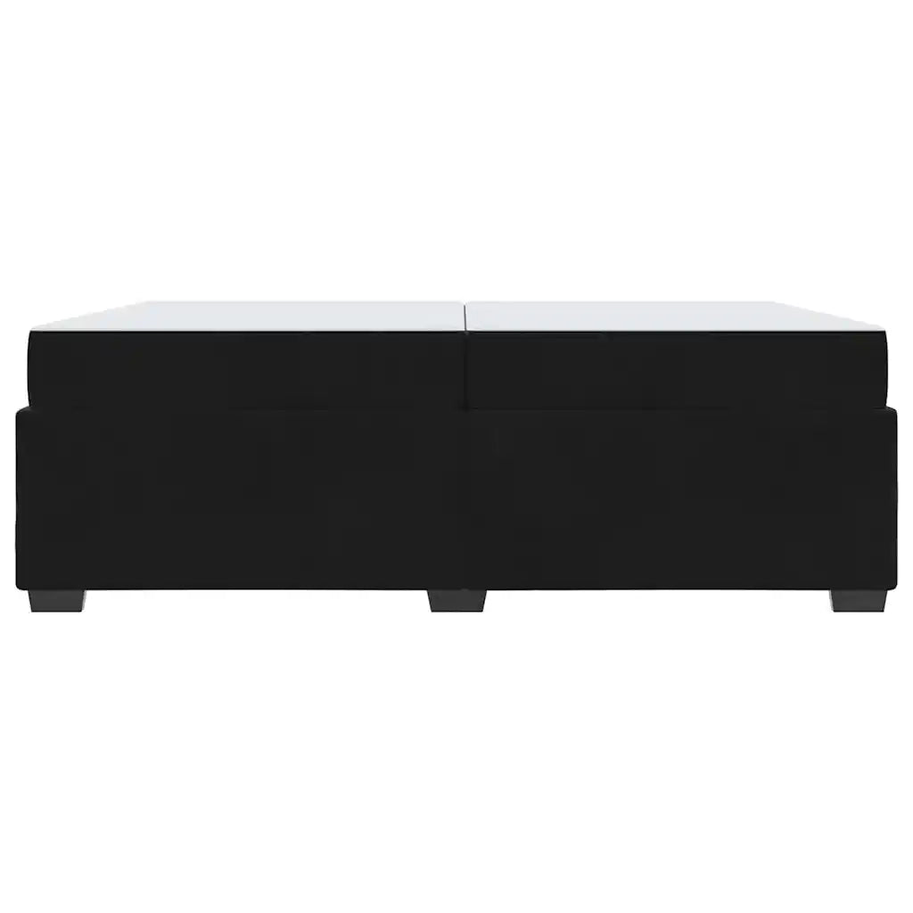 Struttura del letto con materasso Nero 200 x 200 cm Tessuto 3399310