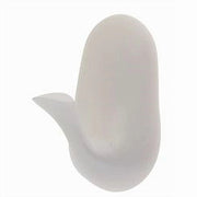 Trade Shop - Set 2pz Ganci Appendini Adesivi Bianco Parete Casa Cucina Bagno Attaccapanni 87017 -