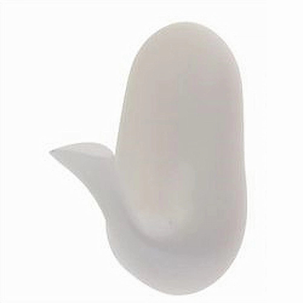 Trade Shop - Set 2pz Ganci Appendini Adesivi Bianco Parete Casa Cucina Bagno Attaccapanni 87017 -