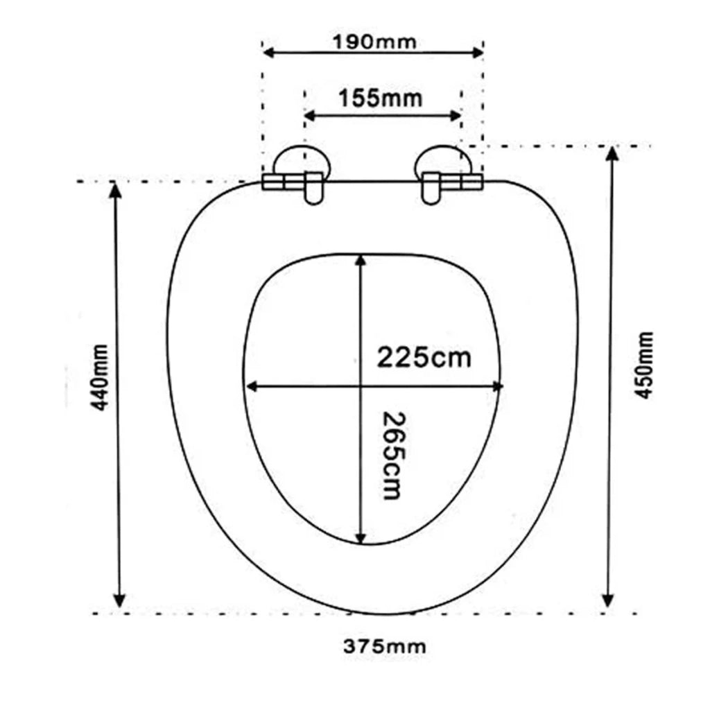 SEDILE COPRIWATER UNIVERSALE PER BAGNO COPRI WC WATER IN LEGNO 19" Mod. 69006