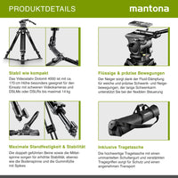 Mantona Treppiede video Dolomit 4000, 170cm