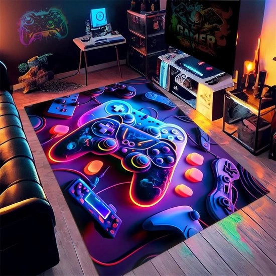 Giochi di Palla con Design Graffiti Neon per Bambini e Camera da Bambino con Superficie Antiscivolo