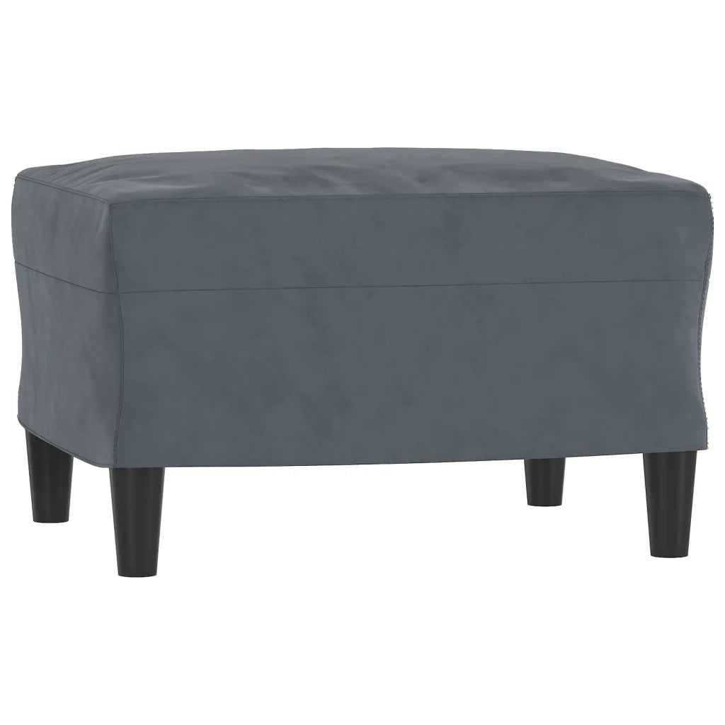 Poggiapiedi Grigio Scuro 60x50x41 cm in Vellutocod mxl 70596