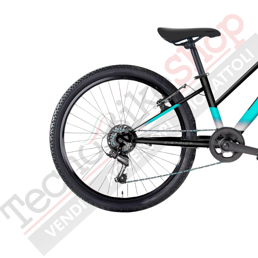 Bicicletta MTB Donna MBM District 26" con Cambio 7 Velocità-Verde