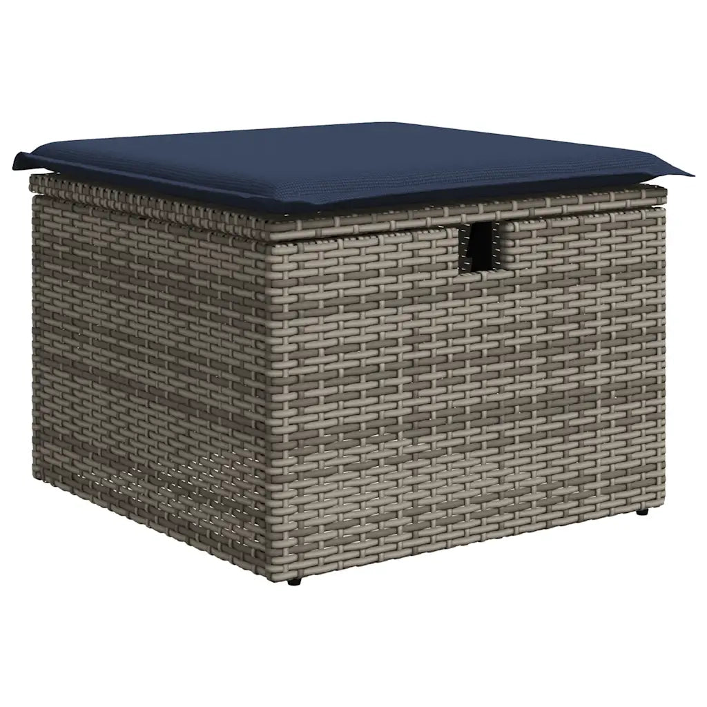 Set Divano Giardino 6 pz con Cuscini Marrone Polyrattan Acacia