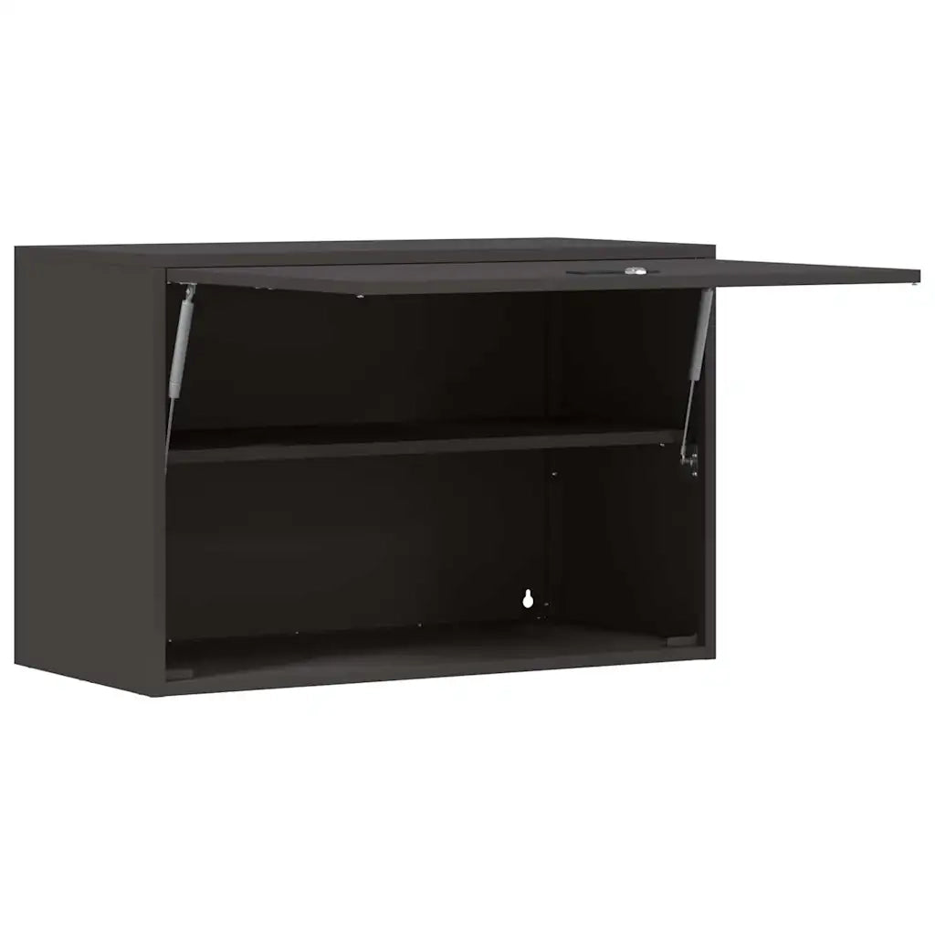 Armadio a muro per garage Nero 80 x 40 x 53 cm 883264