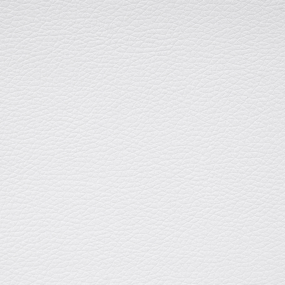 Letto 160 x 200 cm Bianco Ecopelle Cornice Imbottita Bottoni In Cristallo Bottoni Poggiatesta