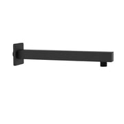 Braccio doccia quadrato 25×25 cm 30 cm nero opaco Aquasanit