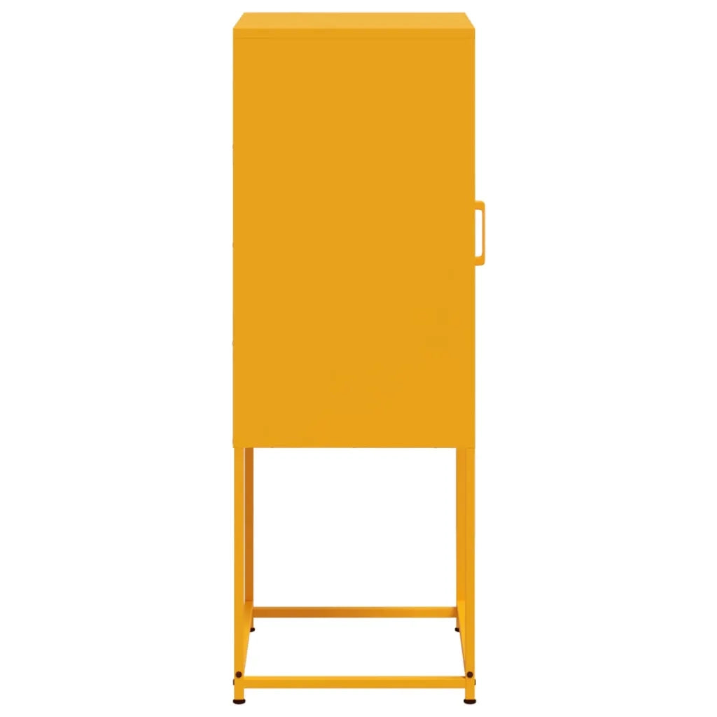 Credenza Giallo Senape 36x39x107 cm in Acciaio