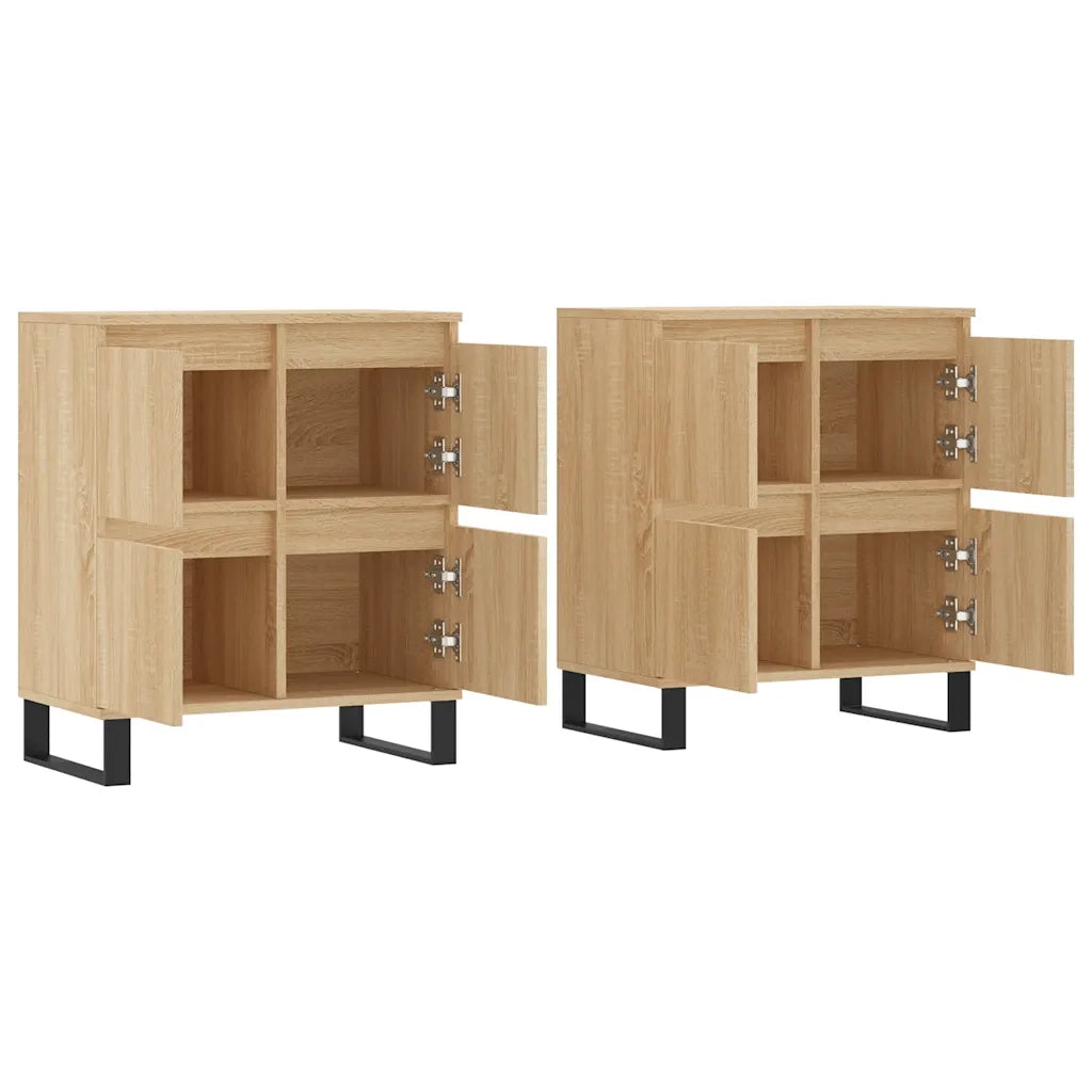 Credenze 2 pz Rovere Sonoma in Legno Multistrato 3190184