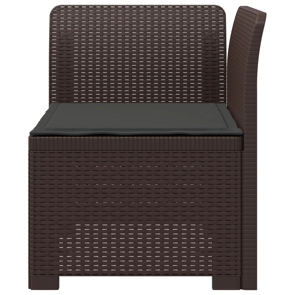 Divano da esterno-Divano da Giardino a 1 Posto con Cuscino Aspetto Rattan PP 758703