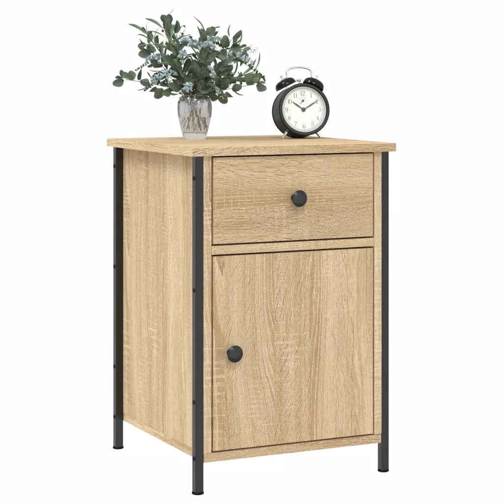 Set di 2 Comodini | Armadio da Notte | Mobiletto da notte Rovere Sonoma 40x42x60 cm in Legno Multistrato