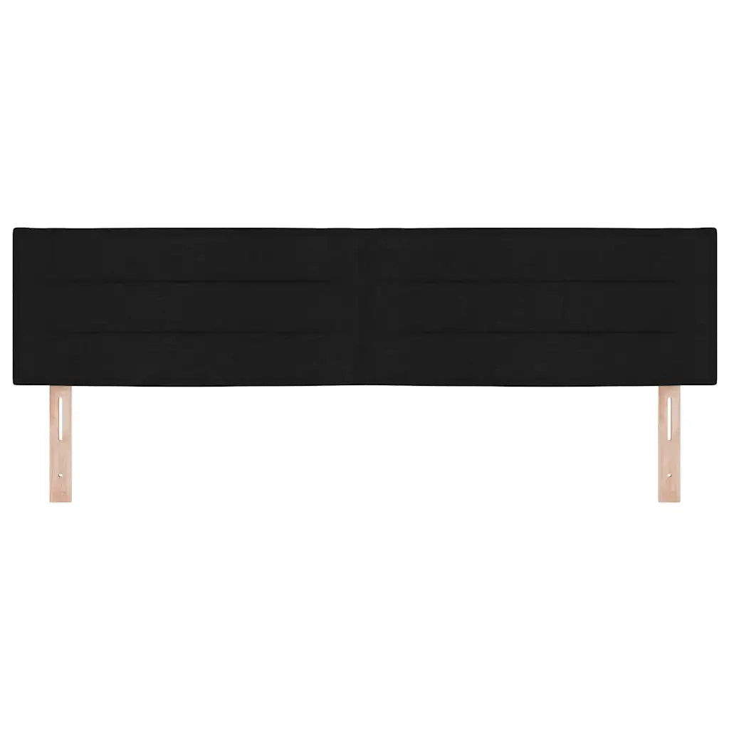 Testiera LED con strisce LED con testiera Nero 180 cm Tessuto 3338001