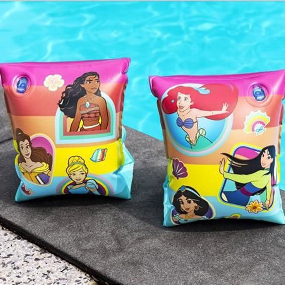 Braccioli Per Il Mare Da Principessa Per Bambine Spiaggia Piscina Nuoto 23x15 Cm         
