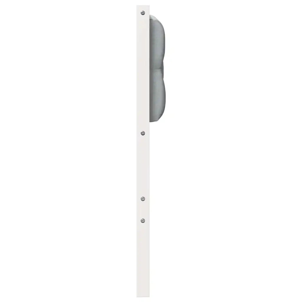 Testiera | Testata Bianco e grigio chiaro 135 cm Legno di pino massello