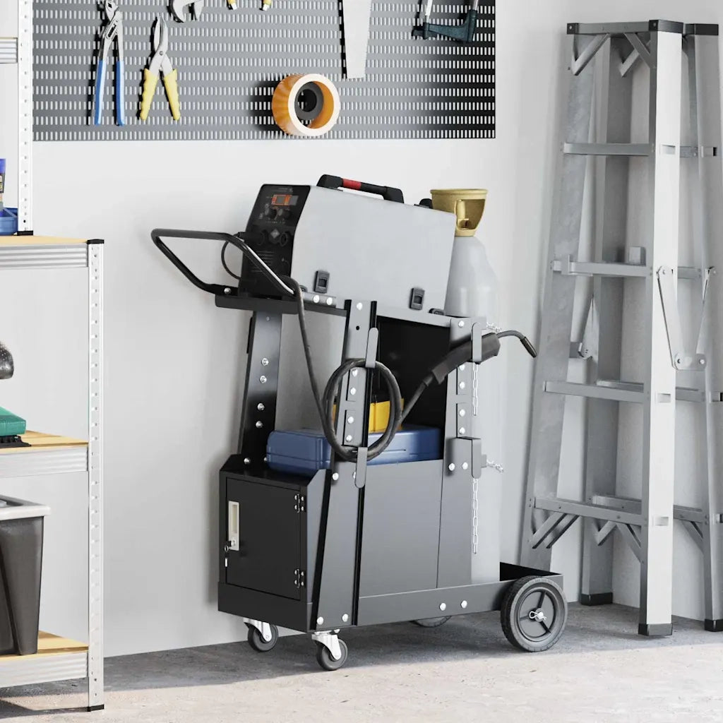 Carrello per saldatura Nero 91 x 47 x 96 cm Acciaio 42010371