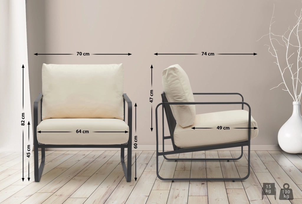Lounger Manea Kunstleder