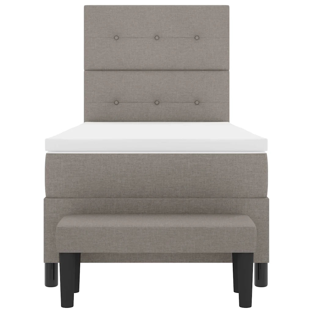 Letto a molle con testiera Talpa 90 x 190 cm Tessuto 3344034