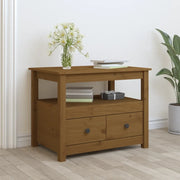 Tavolino da Salotto ambra 71x49x55 cm in Legno Massello di Pino 820939