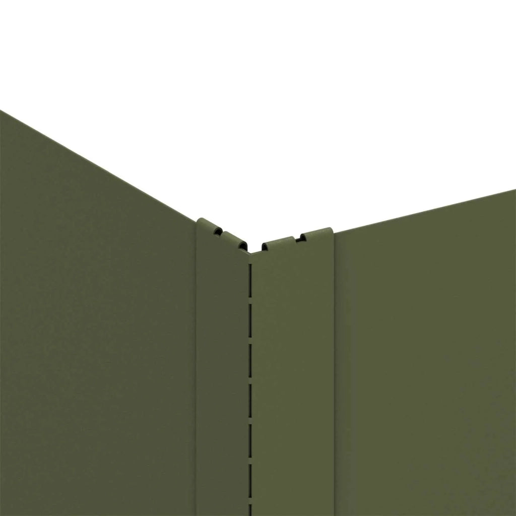 Bordura per Prato 4 pz 60 x 60 x 35 cm Acciaio Verde Oliva 8008924