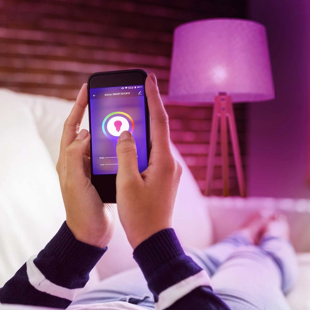 SMARTLIGHT40 Lampadina LED a colori connessa con Wi-Fi GU10 5W Alecto Bianco Bianco Alecto