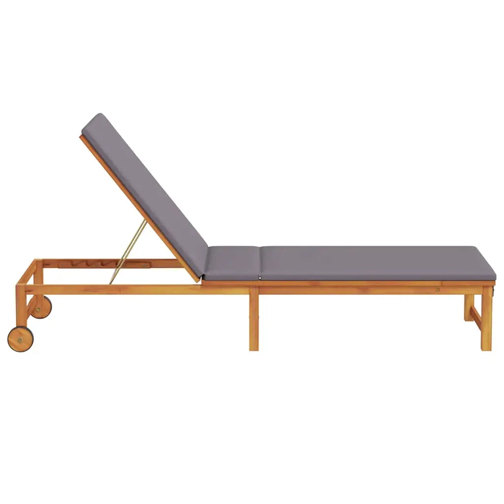 Lettino da sole Marrone 202 x 53 x 89 cm 4108109