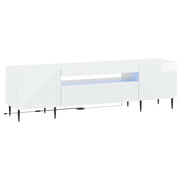 Mobile TV LED Bianco Lucido Legno ingegnerizzato 896909