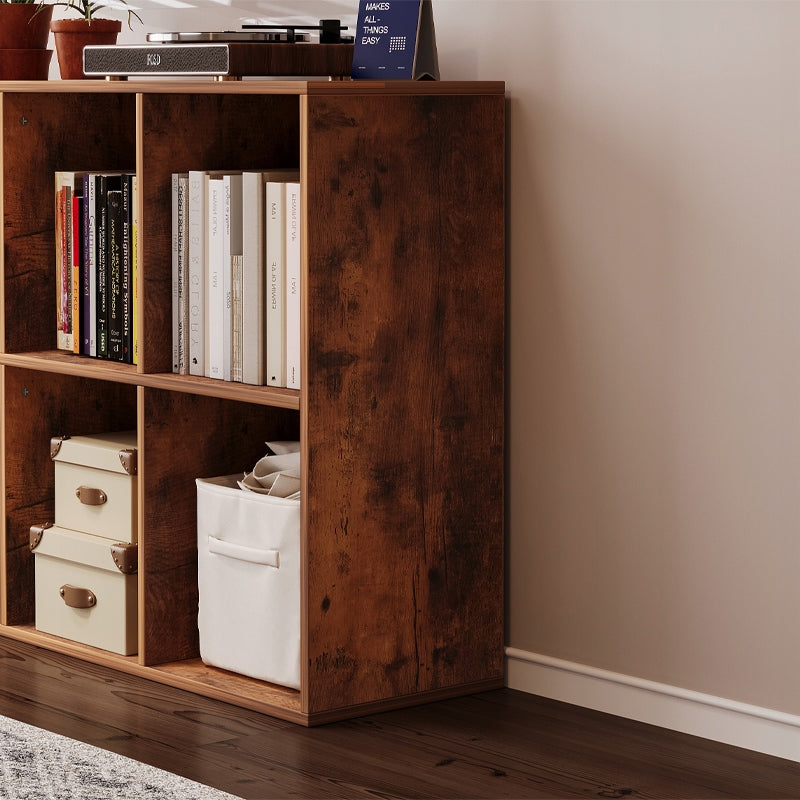 SCAFFALE APERTO COMÒ KOSTKA 3x2 CAPIENTE PER LIBRI DA UFFICIO RUSTICO