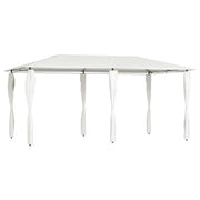 Gazebo con Montanti Rivestiti 3x6x2,6 m Crema 160 g/mÂ²