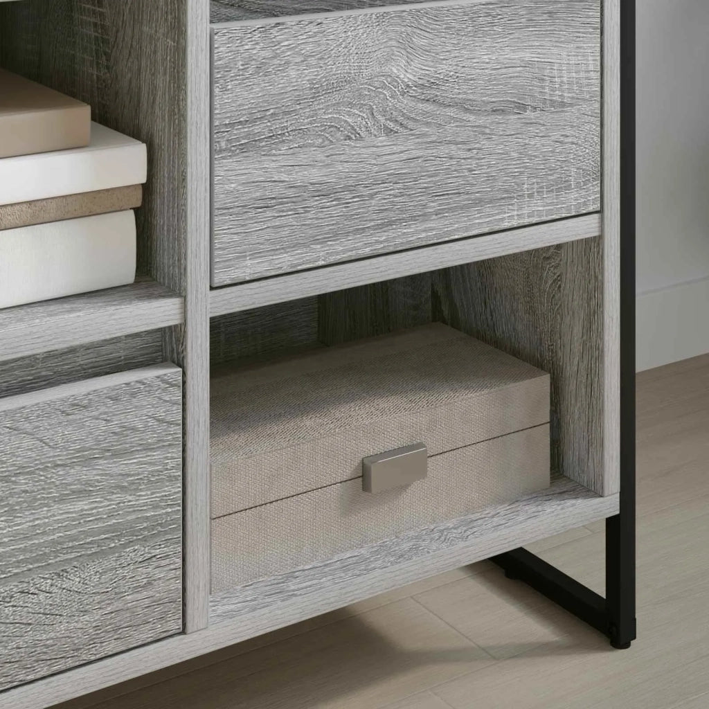 Mobile TV Grigio Sonoma 100 x 36 x 49,5 cm Legno multistrato 886507