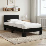 Struttura letto con testata Rovere Nero 80 x 200 cm 8009087