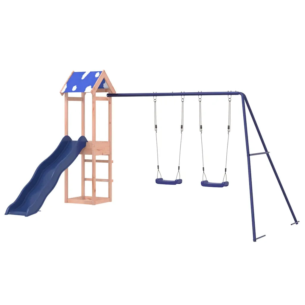 Set da Gioco da Esterno in Legno Massello di Douglas