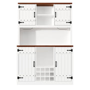 Colonna da cucina LED con 2 ante; nicchia aperta e portabottiglie; per cucina; 120 × 40 × 180 cm
