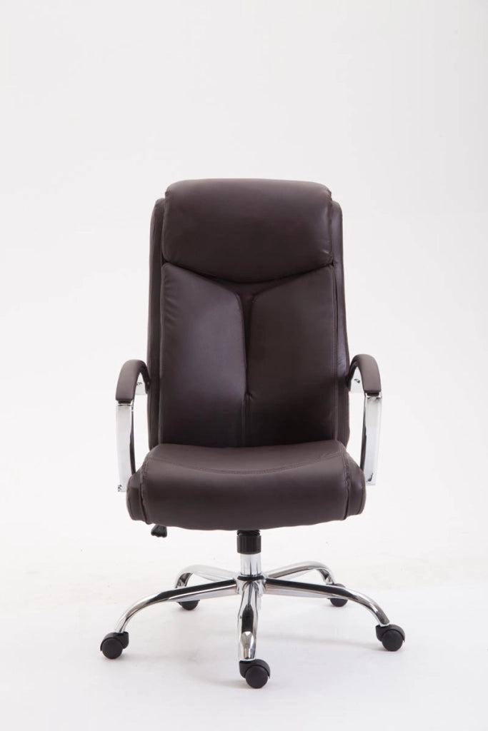 Sedia ufficio VAUD XL in similpelle marrone