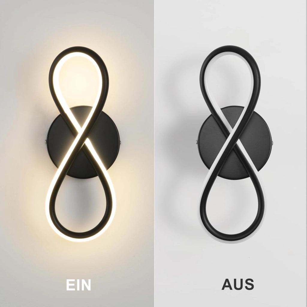ZMH Moderna lampada da parete a LED da 7W con 8 forme per interni per scale e camera da letto